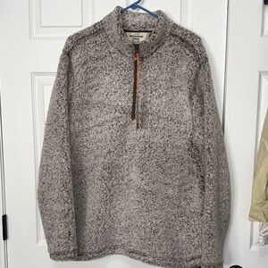 Men's Sherpa Zip-Up Sweater in Gray by Woolrich